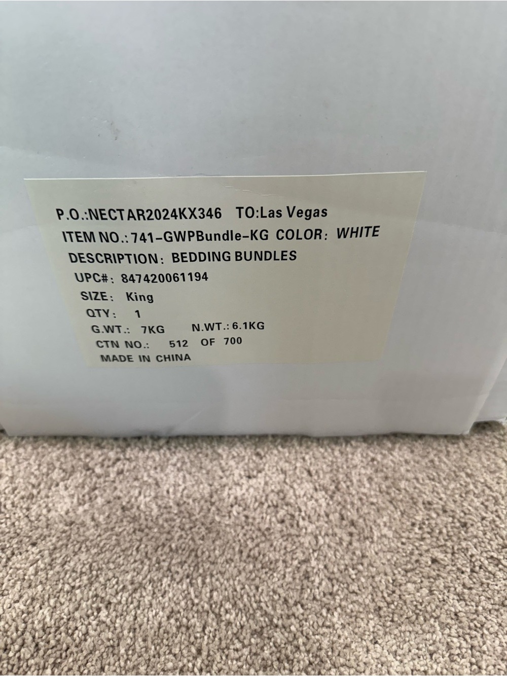 Resident Serenity Sleep Bundle Box - King White - Picture 8 of 9